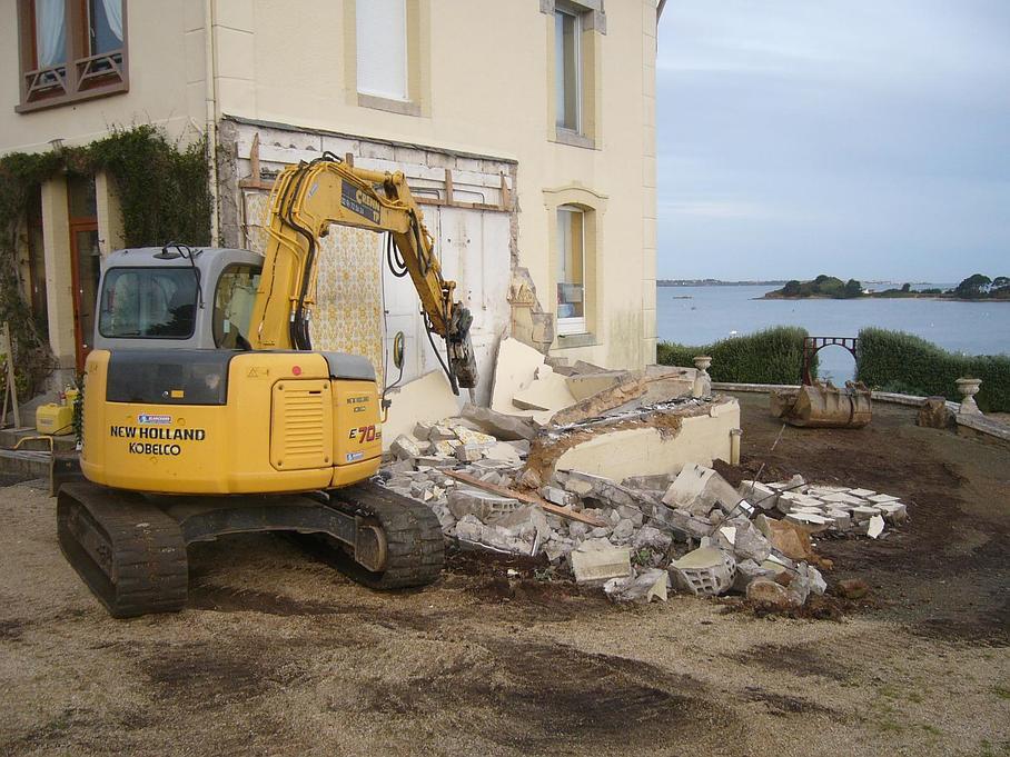 Travaux de démolition