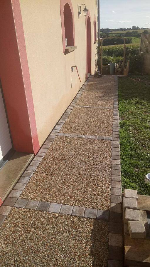 Extérieurs en béton désactivé
